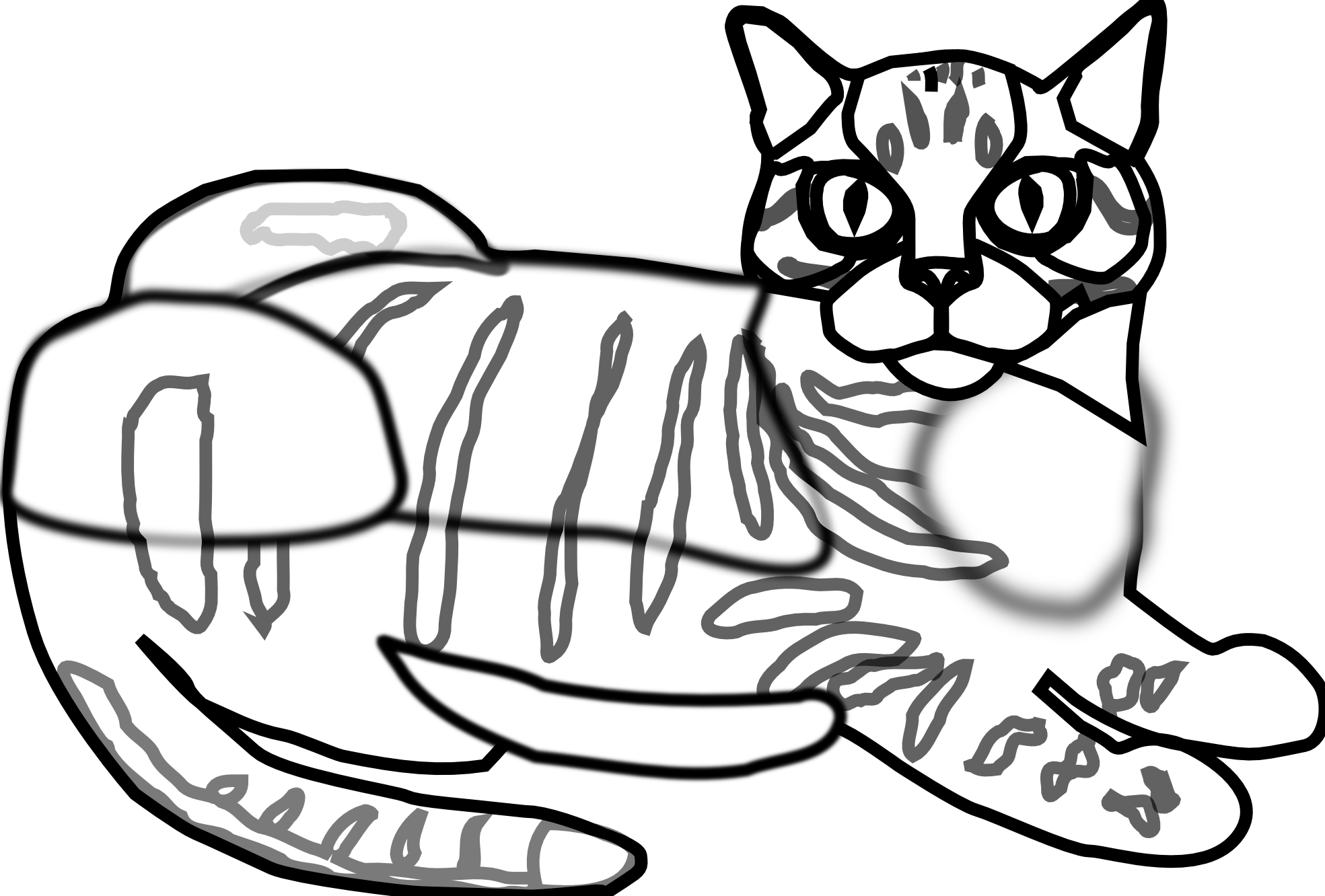 Tabby Cat svg #14, Download drawings
