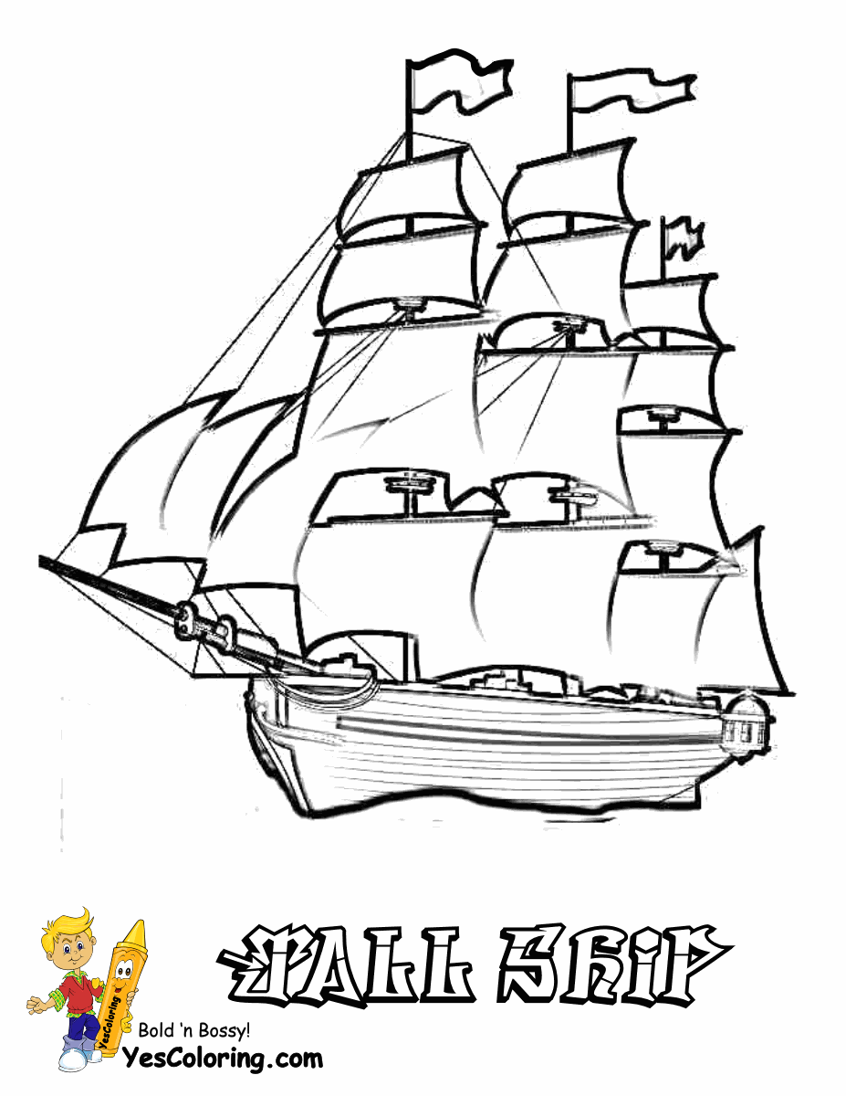 Tall Ship coloring #10, Download drawings