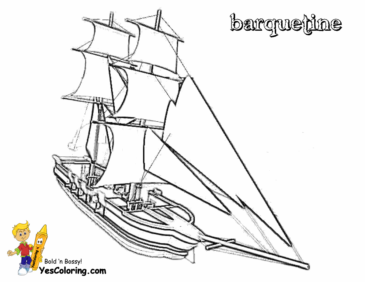 Tall Ship coloring #18, Download drawings