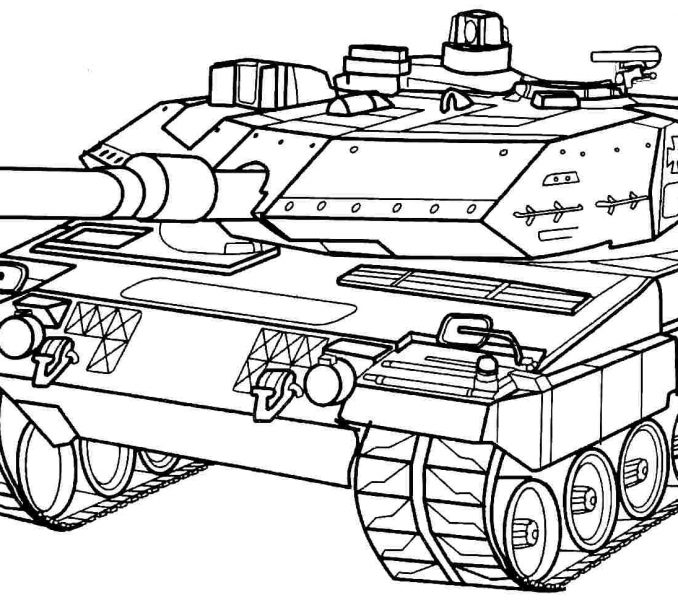 Tank coloring #12, Download drawings