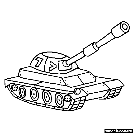 Tank coloring #13, Download drawings