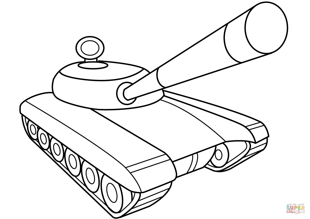 Tank coloring #5, Download drawings
