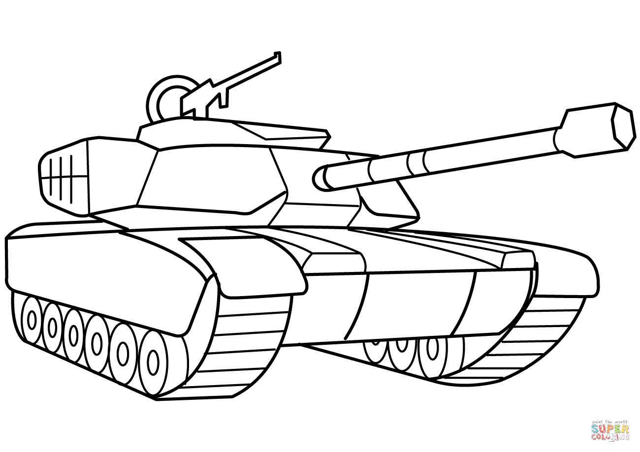 Tank coloring #16, Download drawings