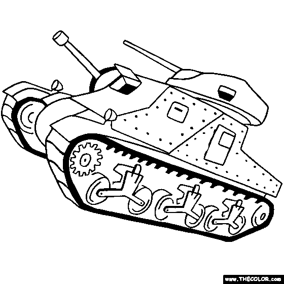 Tank coloring #18, Download drawings