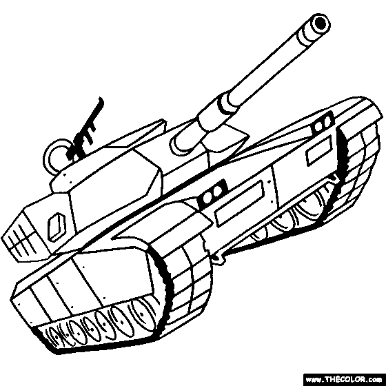 Tank coloring #17, Download drawings