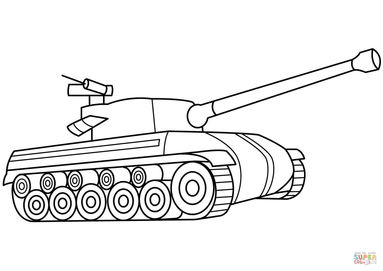 Tank coloring #9, Download drawings