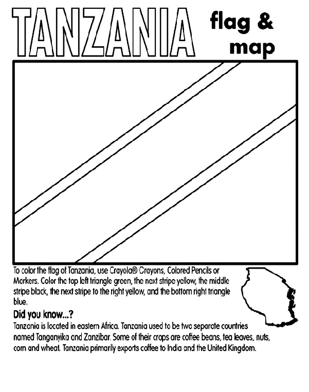 Tanzania coloring #11, Download drawings