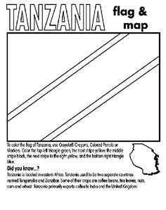 Tanzania coloring #6, Download drawings