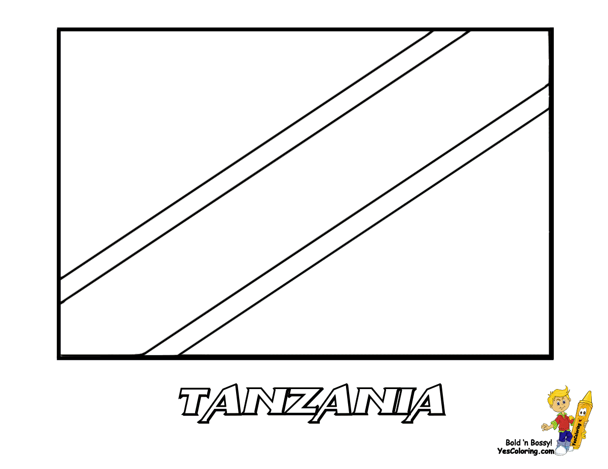 Tanzania coloring #17, Download drawings