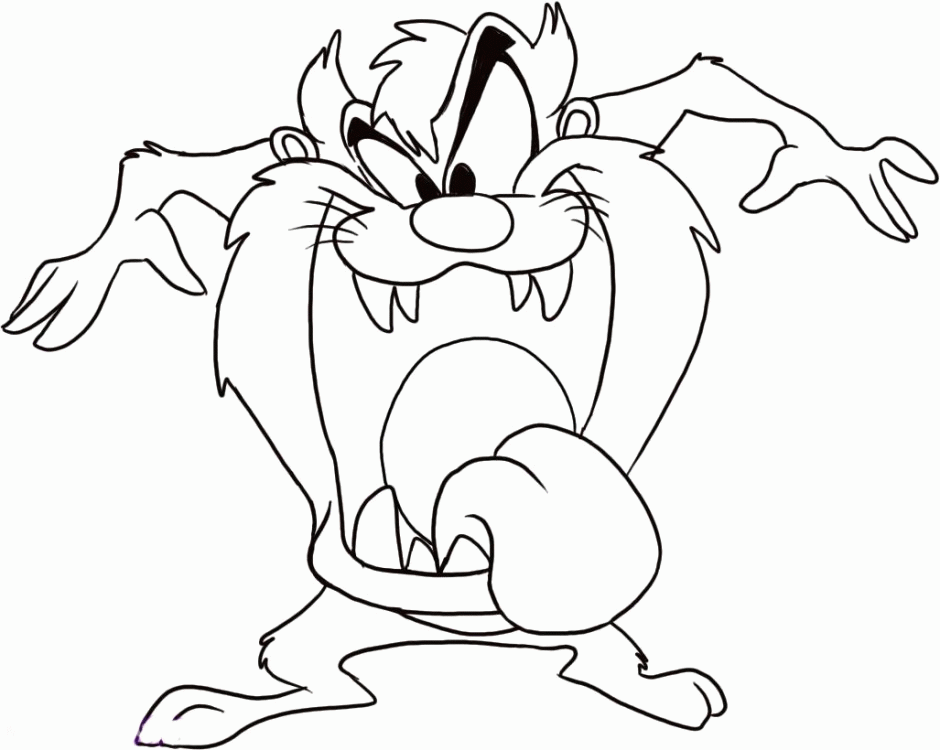 Tasmanian Devil coloring #13, Download drawings