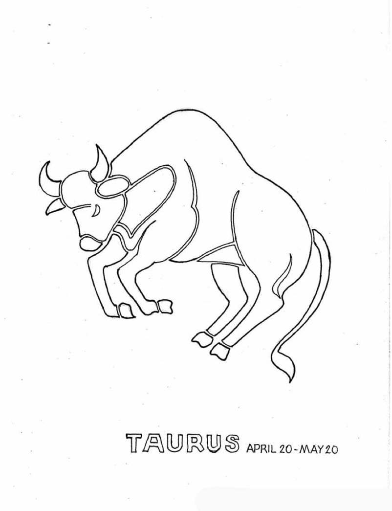 Taurus coloring #7, Download drawings
