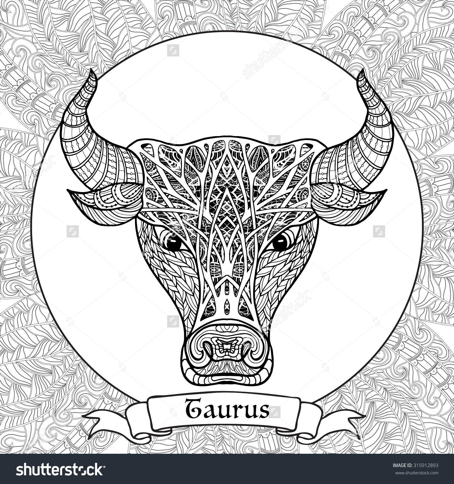 Taurus coloring #8, Download drawings