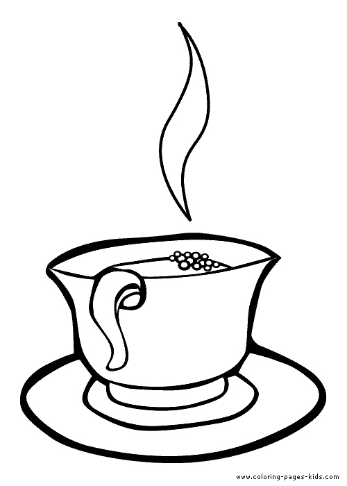 Tea coloring #18, Download drawings