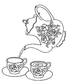 Tea coloring #5, Download drawings