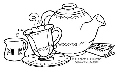 Tea coloring #9, Download drawings