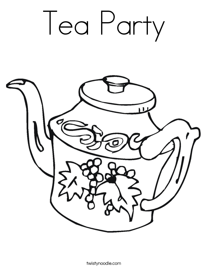 Tea coloring #11, Download drawings