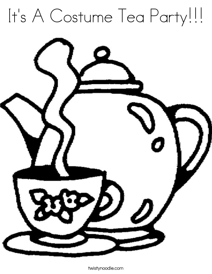 Tea coloring #19, Download drawings