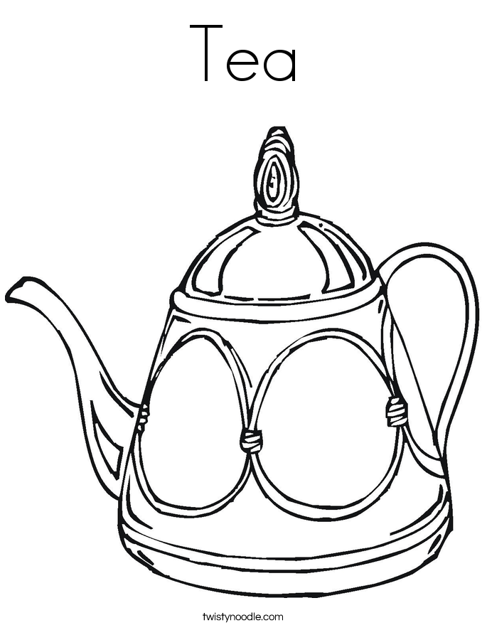 Tea coloring #20, Download drawings