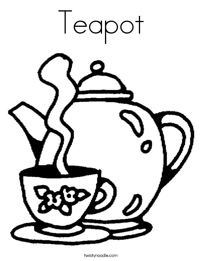 Tea coloring #17, Download drawings