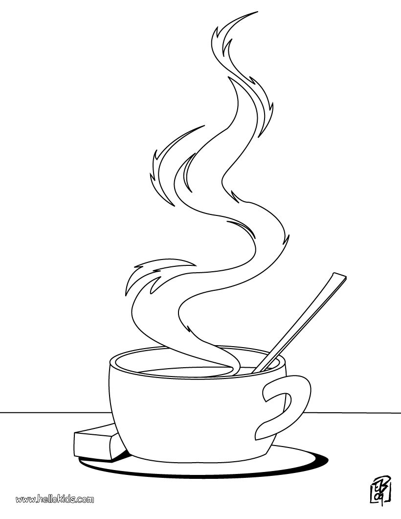 Tea coloring #15, Download drawings