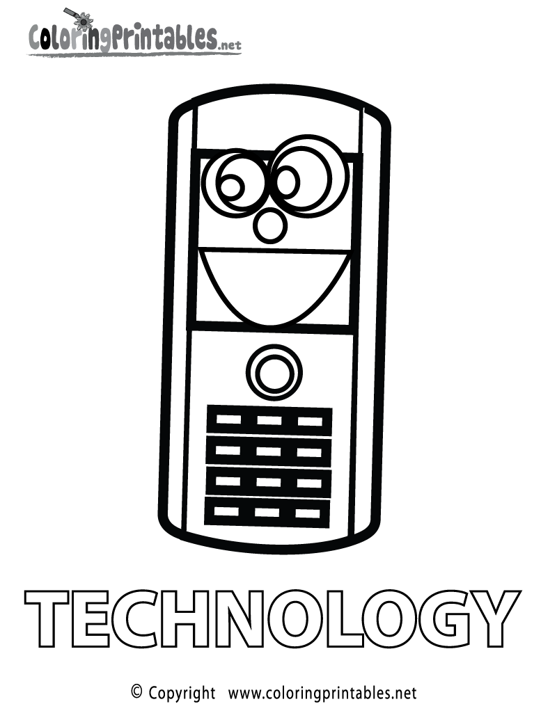Technology coloring #20, Download drawings