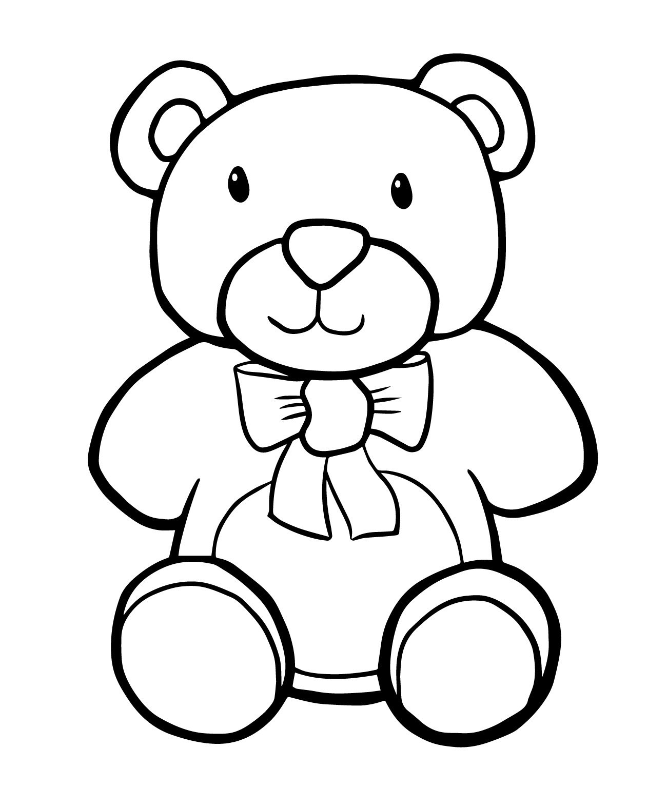 Teddy Bear coloring #18, Download drawings