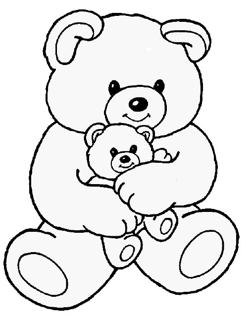 Teddy Bear coloring #14, Download drawings