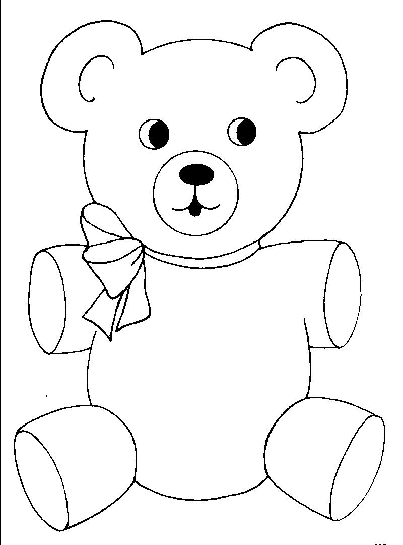 Teddy Bear coloring #3, Download drawings