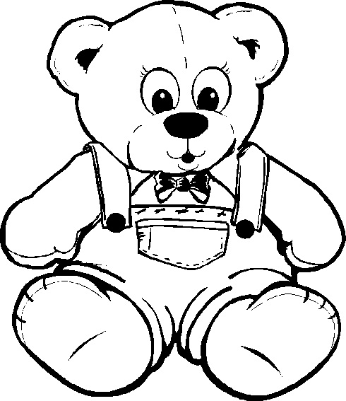 Teddy Bear coloring #13, Download drawings