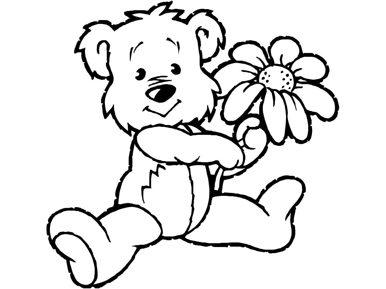 Teddy Bear coloring #7, Download drawings