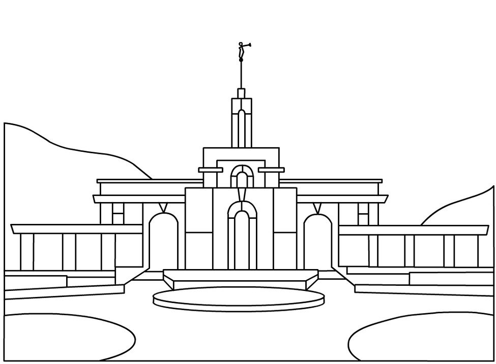 Temple coloring #18, Download drawings