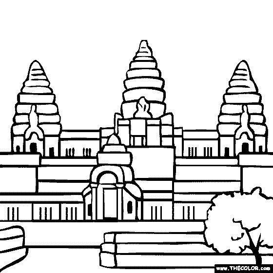 Temple coloring #8, Download drawings