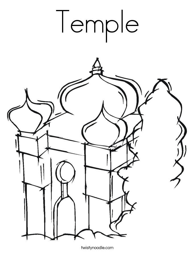 Temple coloring #20, Download drawings