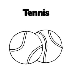 Tennis Ball coloring #12, Download drawings