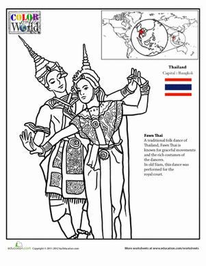 Thailand coloring #20, Download drawings
