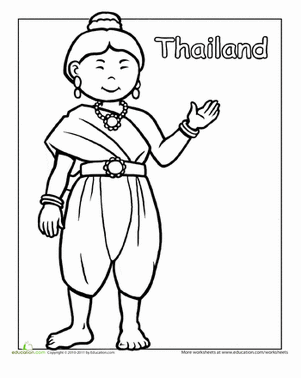Thailand coloring #18, Download drawings
