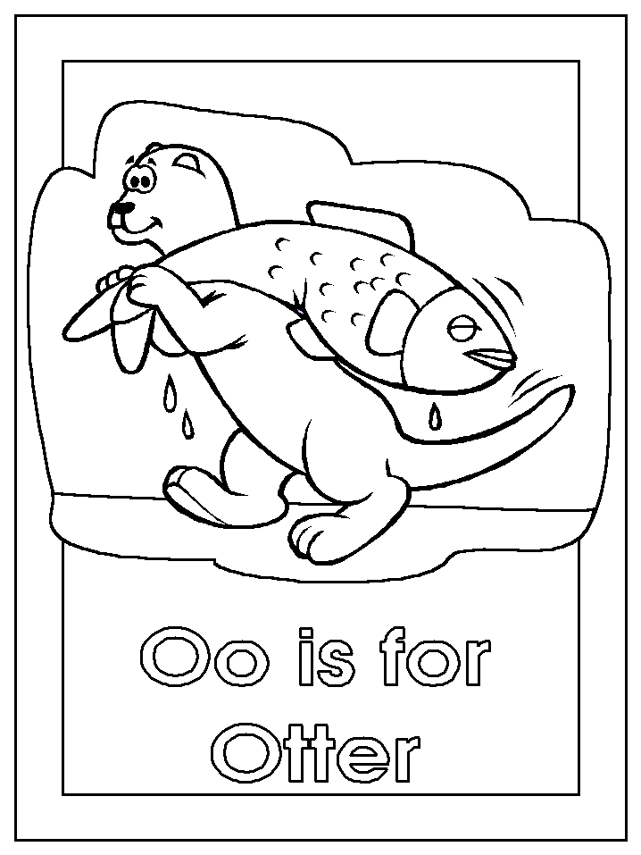 The Otter coloring #4, Download drawings