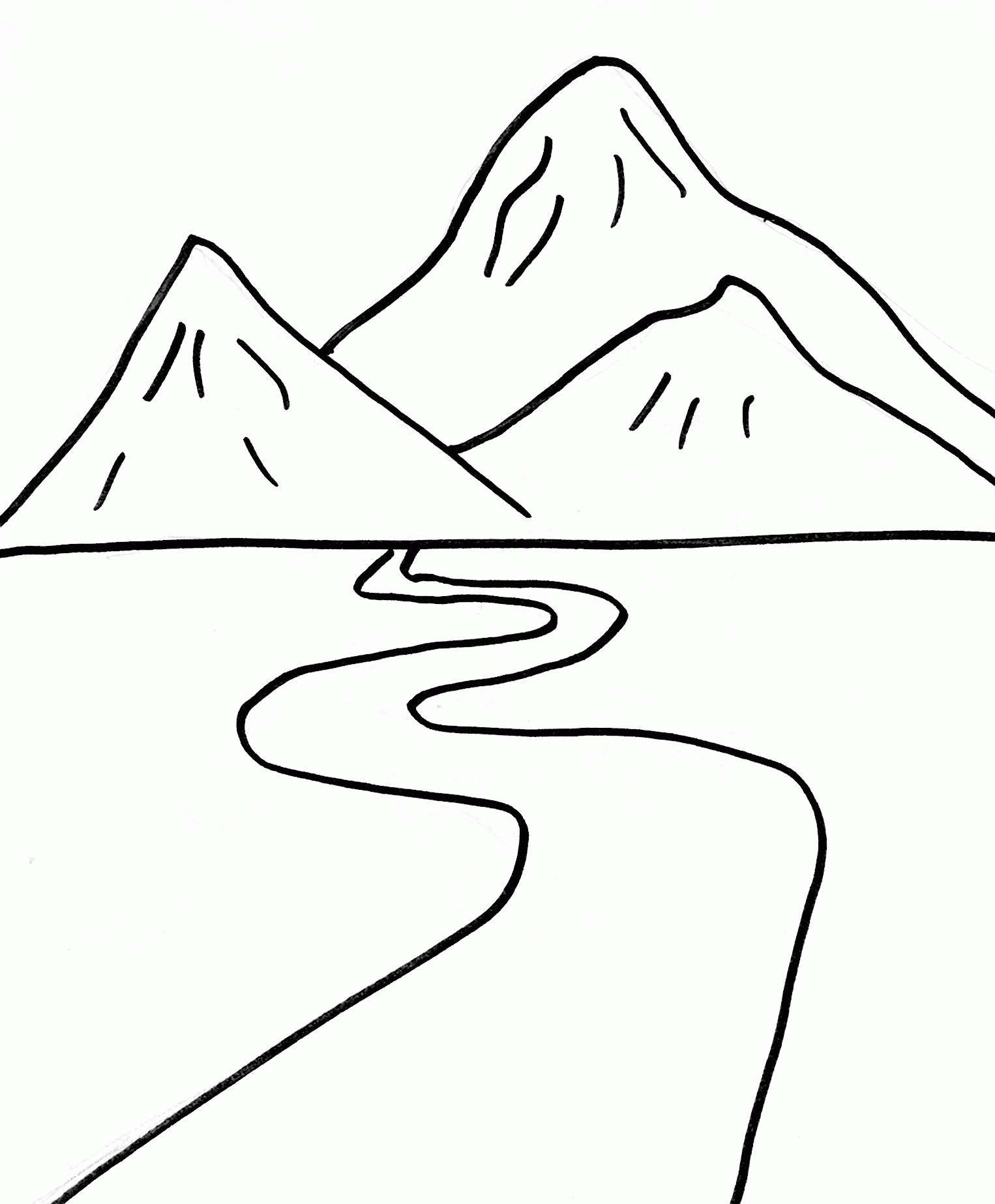 The Teton Range coloring #15, Download drawings