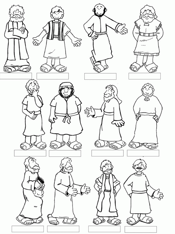 The Twelve Apostles coloring #14, Download drawings