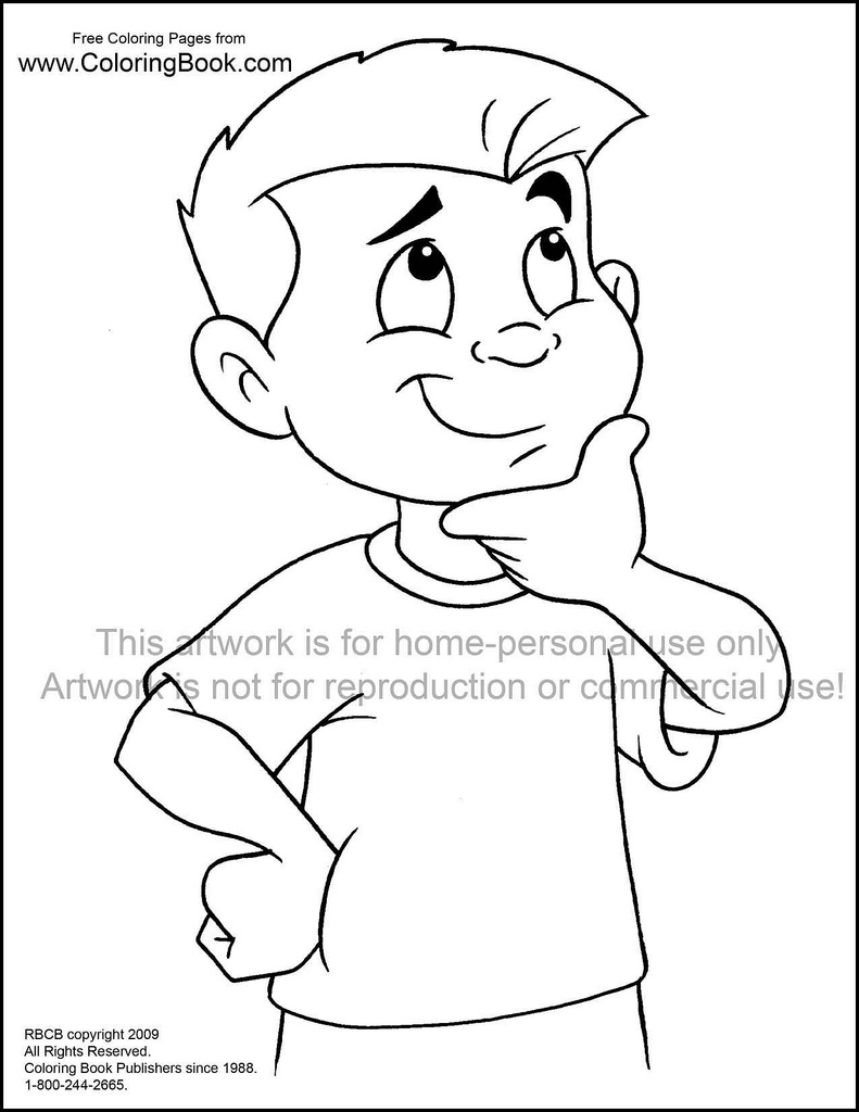 Thinking coloring #5, Download drawings