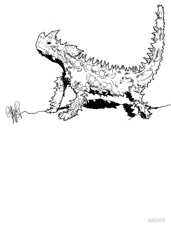 Thorny Devil coloring #2, Download drawings