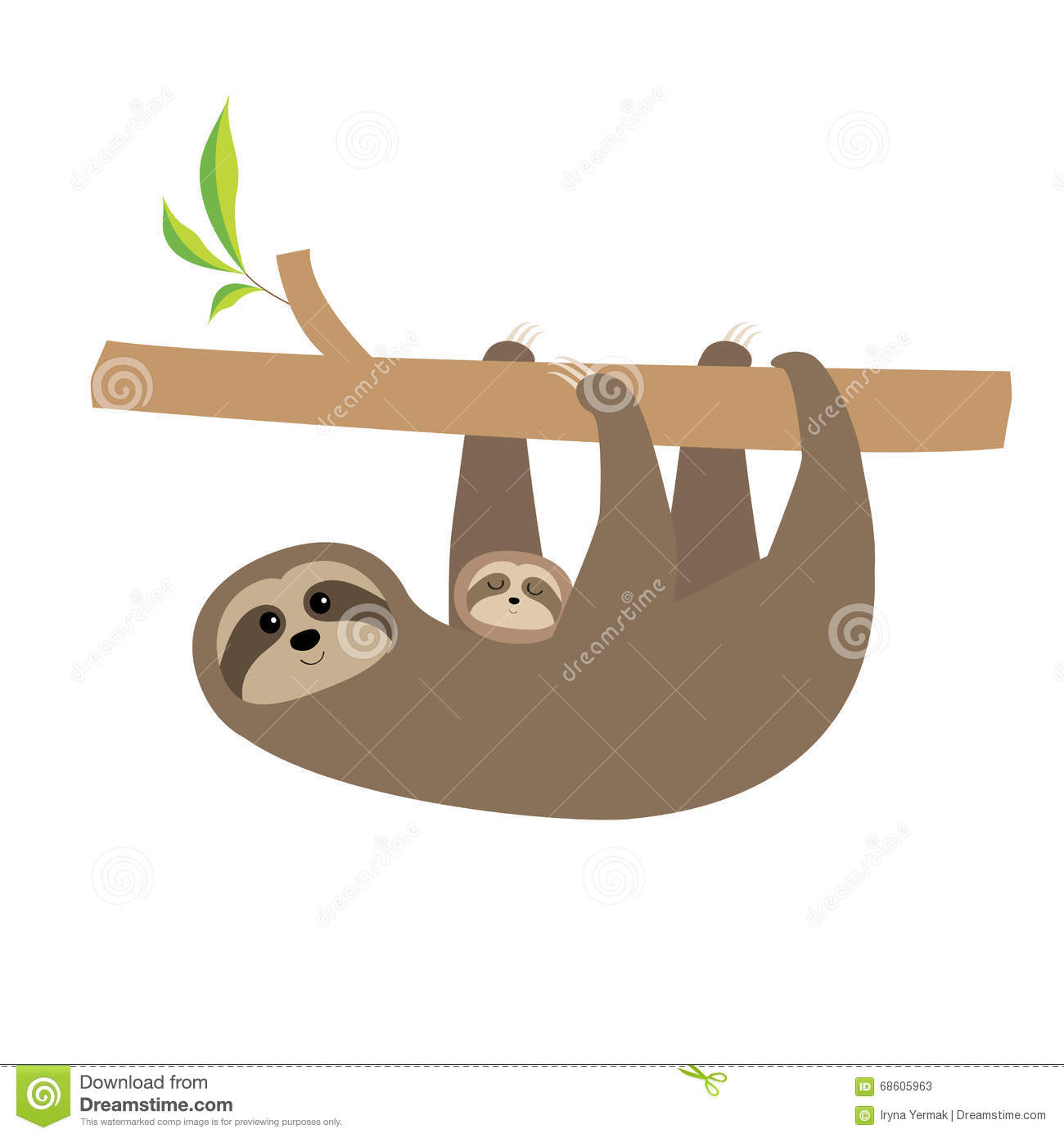 Three Toed Sloth clipart #9, Download drawings