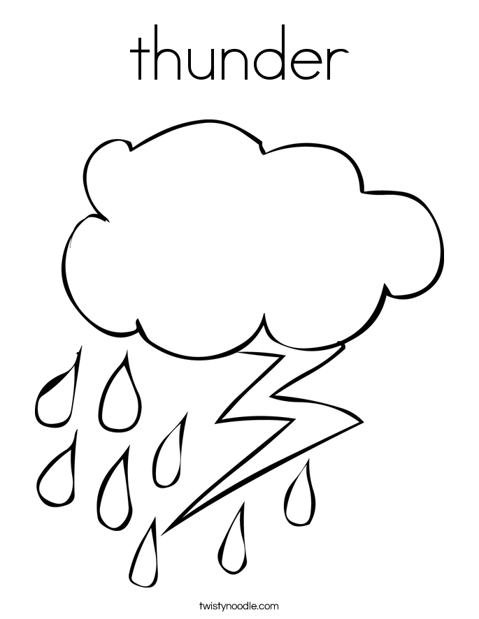 Thunder coloring #17, Download drawings