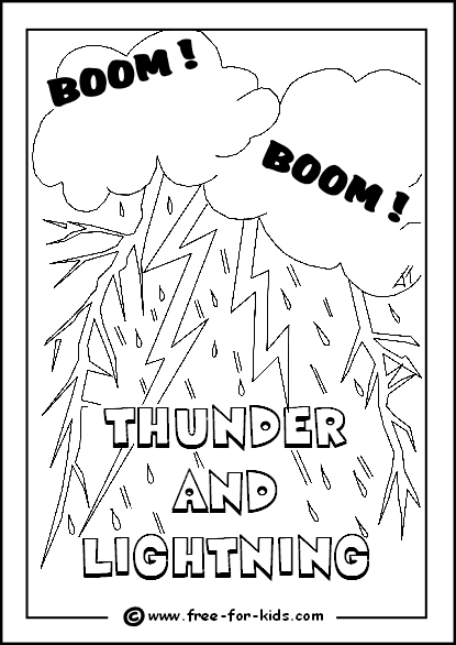 Thunder coloring #6, Download drawings