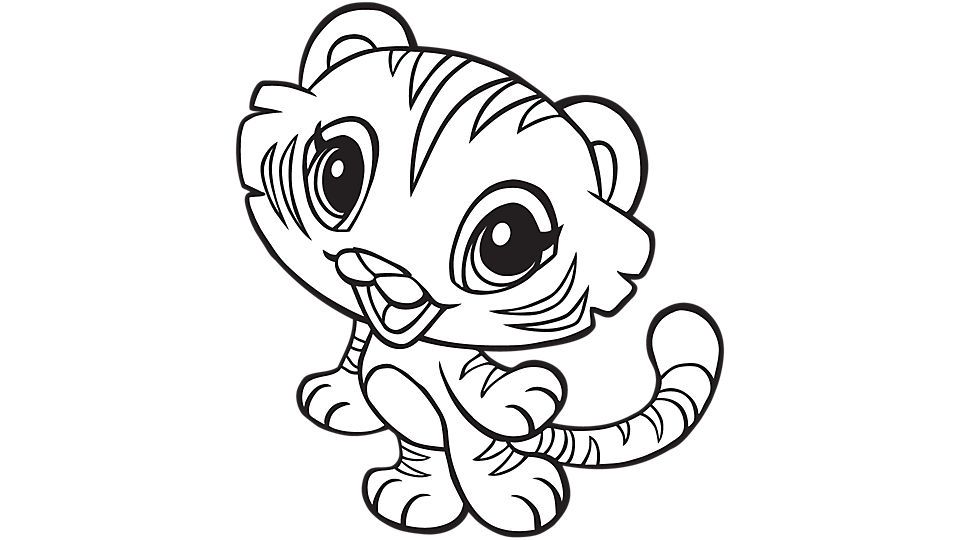 Tiger Print coloring #15, Download drawings