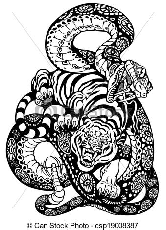 Tiger Snake clipart #14, Download drawings
