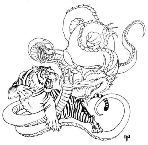 Tiger Snake coloring #14, Download drawings