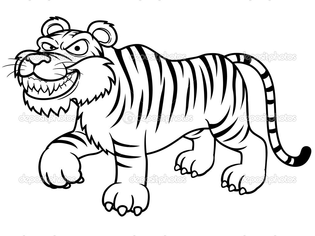 Tigre Bengala coloring #2, Download drawings