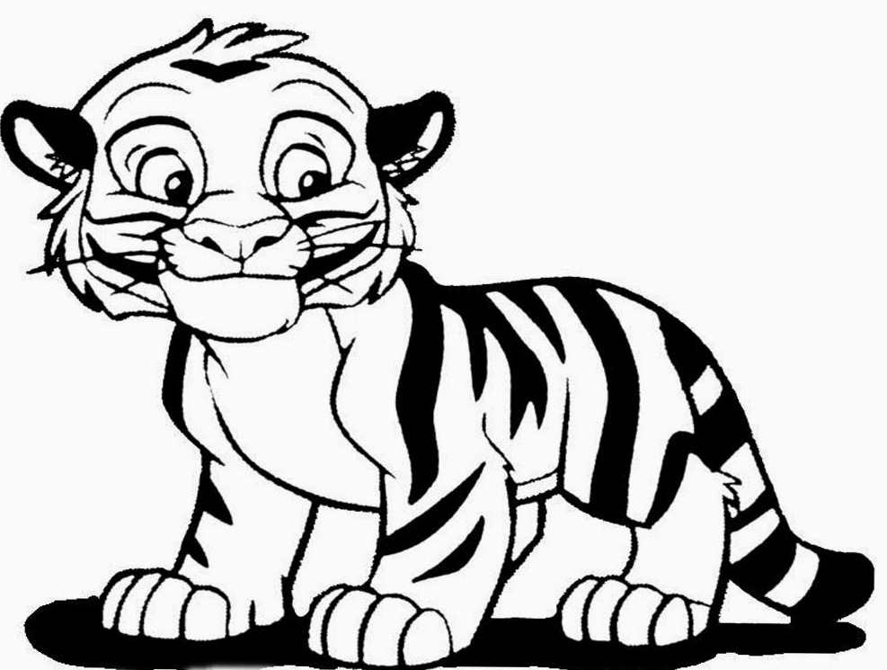 White Tiger coloring #18, Download drawings