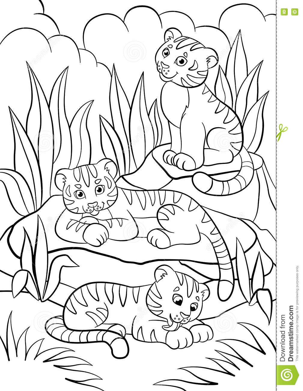 Tigres coloring #20, Download drawings
